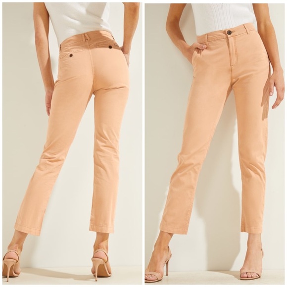 New GUESS Slim Straight Chino Jeans - Picture 1 of 9